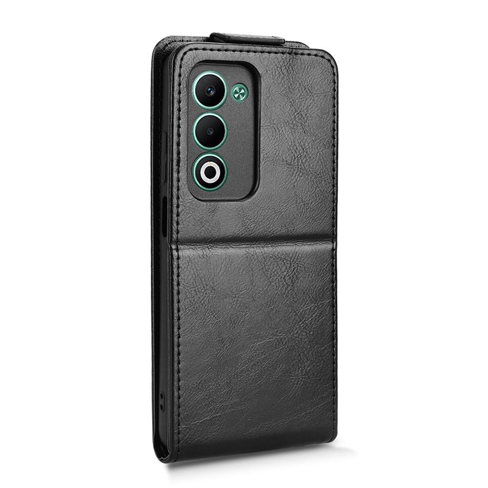 For Oppo A5 5G CPH2735/A5 4G CPH2727 Støtteetui Magnetisk lås Vertikal flip Telefondeksel i skinn med kortholder