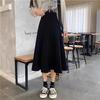 High-Waisted A-Line Midi Skirt for Pear-Shaped Women - Drape Swing Skirt for Spring/Summer