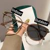 Cat Eyes Anti Blue Color Changing Glasses 2 In 1 Unisex Outdoor Photochromic Glasses For Women Color Changing Computer Glasses