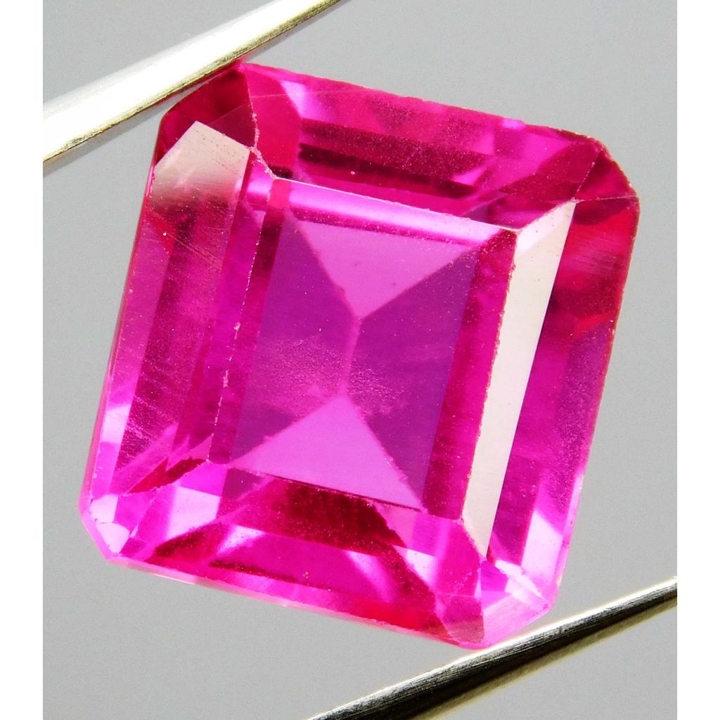 Square Cut 11 Carat Natural Sapphire Pink Loose Gemstone CERTIFIED Earring Size