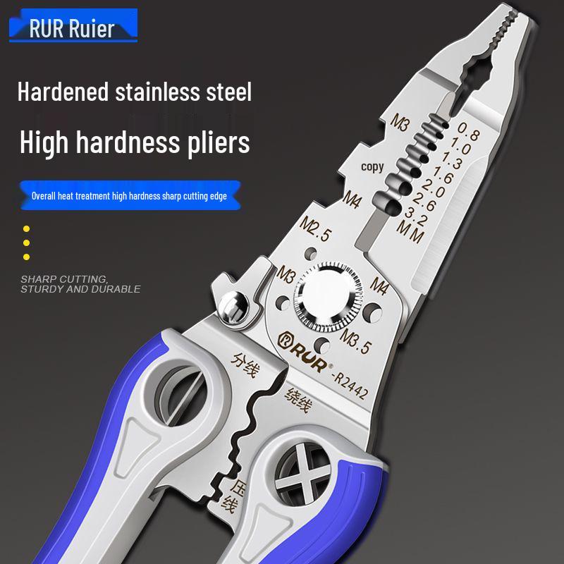 Pro-Grade Multifunction Electrician's Wire Stripper and Cutter Tool Pliers