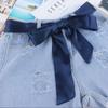 Waistbands Silk Scarf Solid Color Ribbon Knot Rope Fashion Long Scarf  Ladies