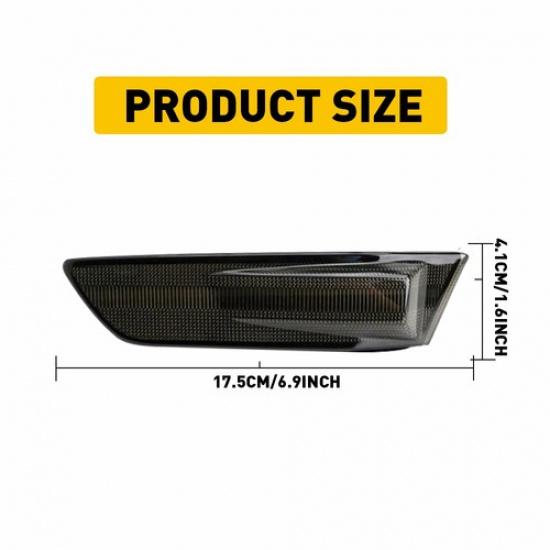 Sequential Switchback LED Side Marker Signal Lights For 03-07 Infiniti G35 Coupe