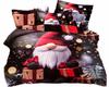 Christmas Bedding Cotton Satin 160x200 + 2x70x80 Christmas Tree, Elf, Santa Claus