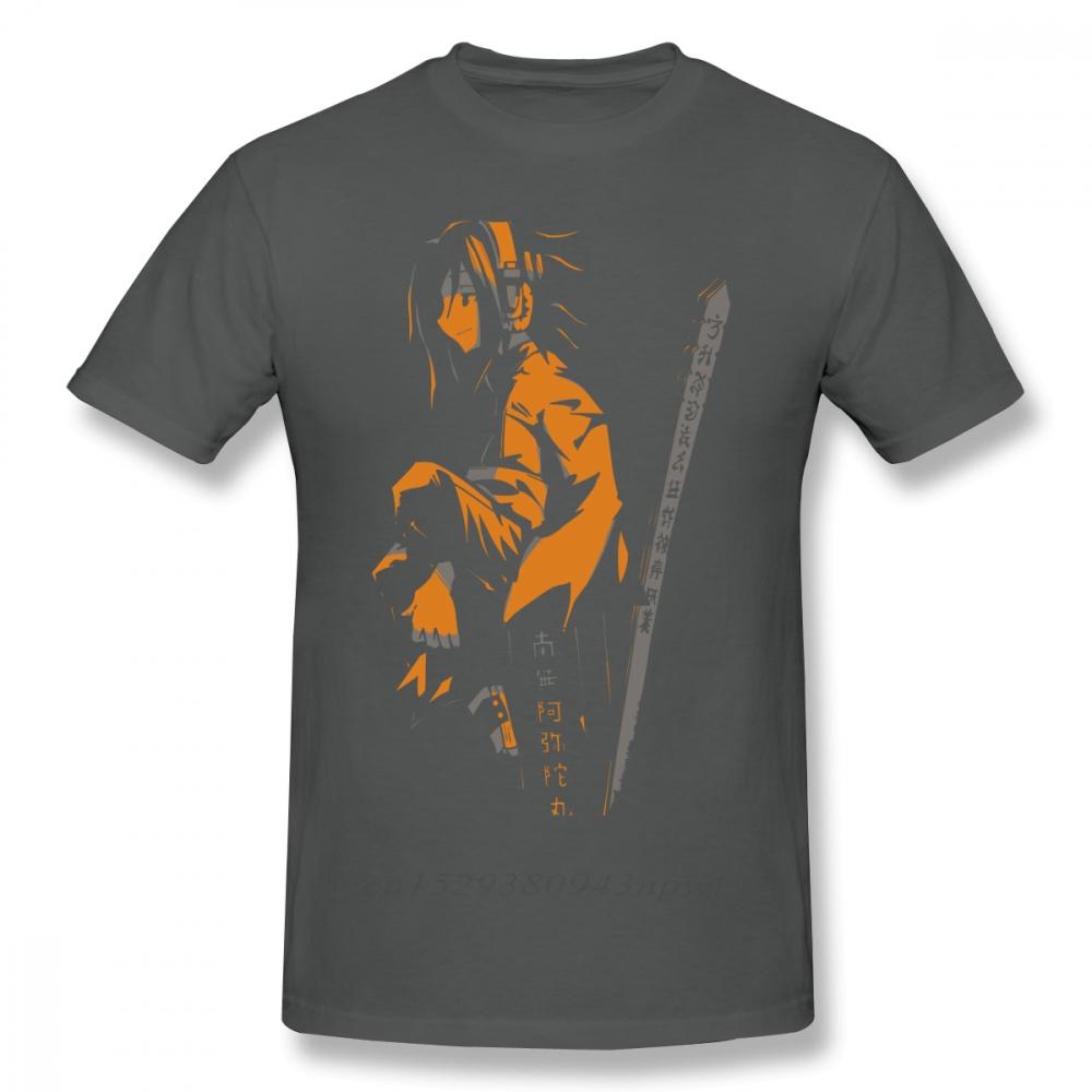 GUOYAN TOP Shaman King T-shirt Shaman King Yoh Oranje T-shirt 100% Katoen Korte Mouw T-shirt Grappige Man Print Grote Maten Zomer T-shirt 4XL