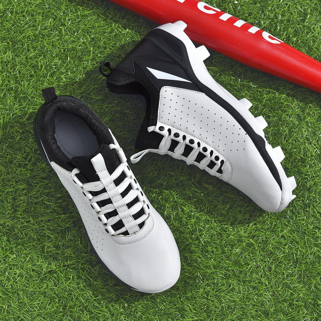 Men's Baseball Shoes Training Long Spikes Softball Shoes Non-slip Cleats And Turf Softball Sneakers Beginners Baseball Sneakers