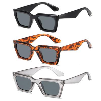 Punk Square Frame Sunglasses Sun-Protective Street Style Driving Glasses Outdoor Accessories Summer Black Shades Glasses