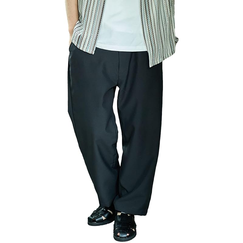 

[Beams Heart] Water absorption and quick drying pants Uncle wide easy pants men s CH.GREY M 42230106147