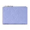 LOUIS VUITTON Lisa Cow Leather Wallet Women's Blue M26518