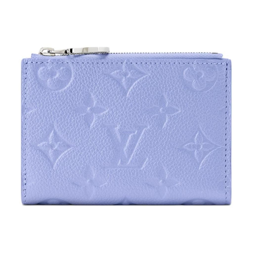 LOUIS VUITTON Lisa Cow Leather Wallet Women's Blue M26518