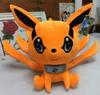 25cm Kurama Plush Cartoon Doll Toy Cute Soft Stuffed Kyuubi Fox Plush Doll for Children Birthday Gift