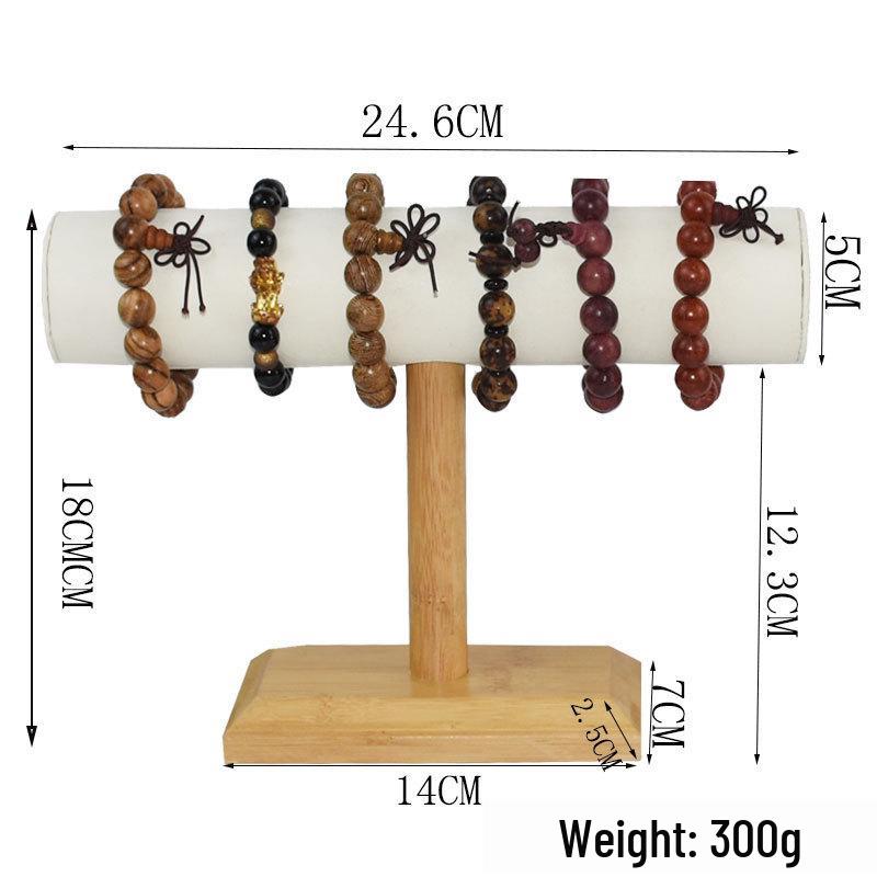 Flocking Headband & Hair Tie Storage Display Stand - Bracelet & Headwear Rack by Leide Zhu
