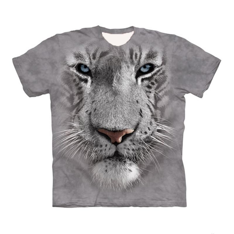 Tiger Animal 3D Print T-Shirts Men Women Fashion Hip Hop Short Sleeve T Shirt Oversized Tees Harajuku Male Tops Man Clothing