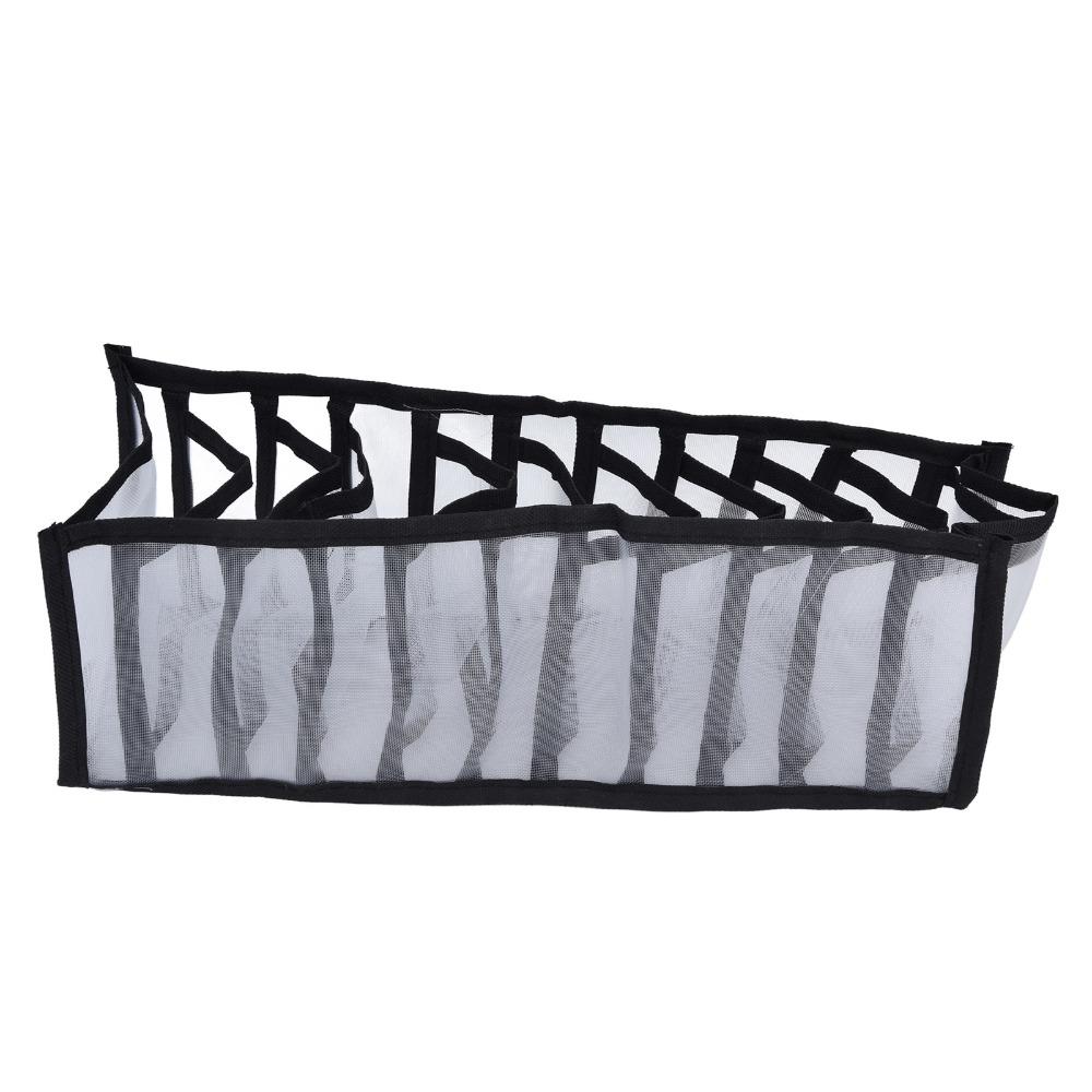 Space Saver Mesh Bras Storage Box 11 Compartments Underwear Storage Box For Underwear