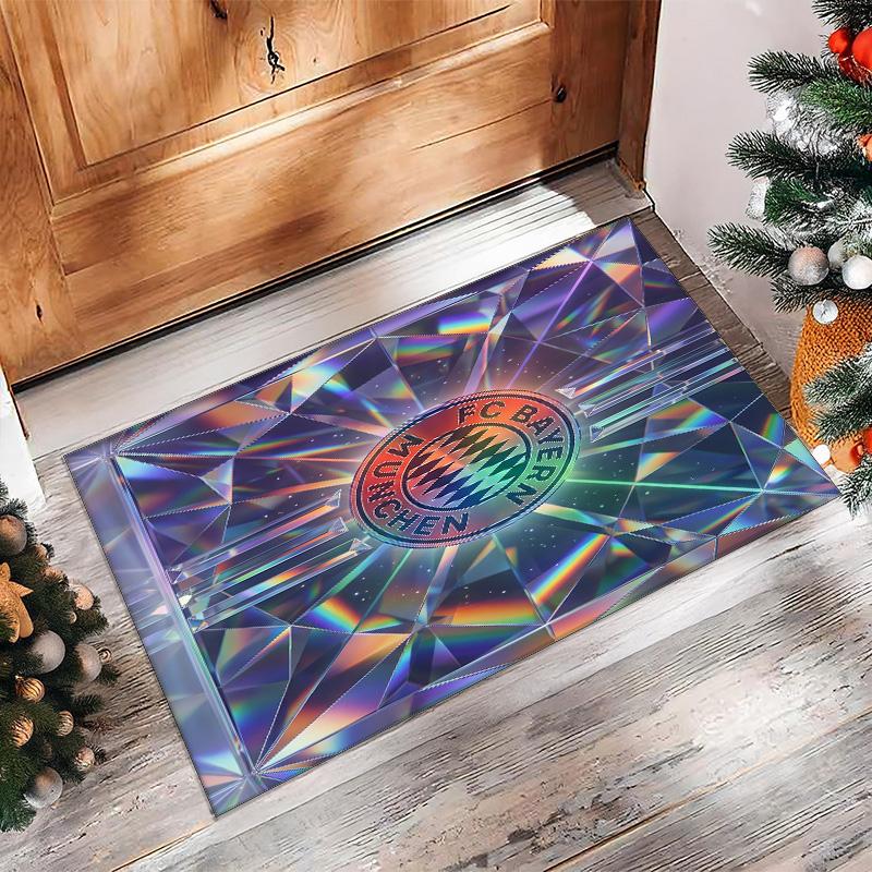 Bayern Munich Printed Flannel Area Rug Non Slip Soft Polyester Floor Carpet Indoor Decor Mat for Bedroom Living Room Sofa Game Room Home Decoration