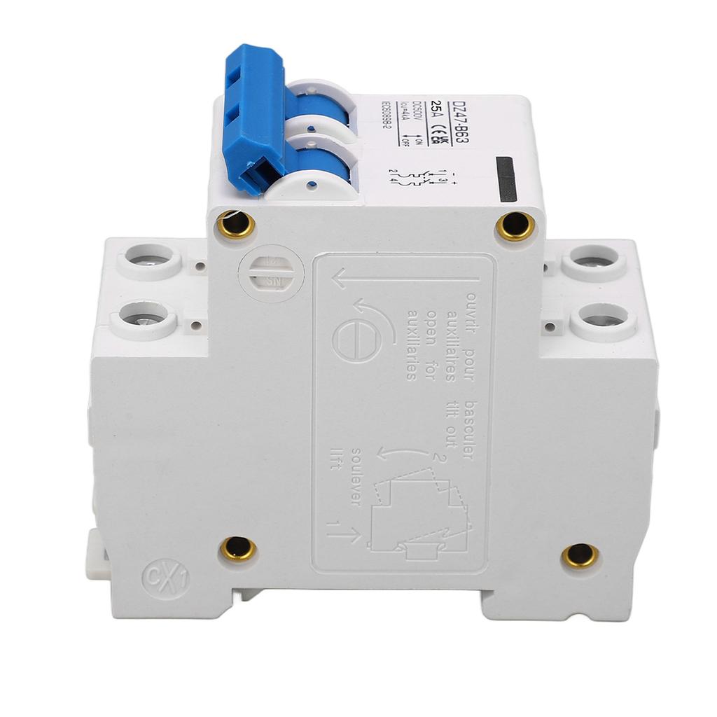 2P DC Miniature Circuit Breaker B Type 25A DIN Rail Circuit Breaker for Solar Photovoltaic System