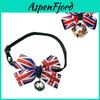 Niedliches Haustierglöckchenhalsband mit Fliege in britischer Flagge Perfektes Geschenk für Hunde- und Katzenliebhaber