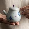 Hand-painted Butterfly Teapot Chinese Retro Handmade Kung Fu Tea Set Teapot Household Small Filter Pot