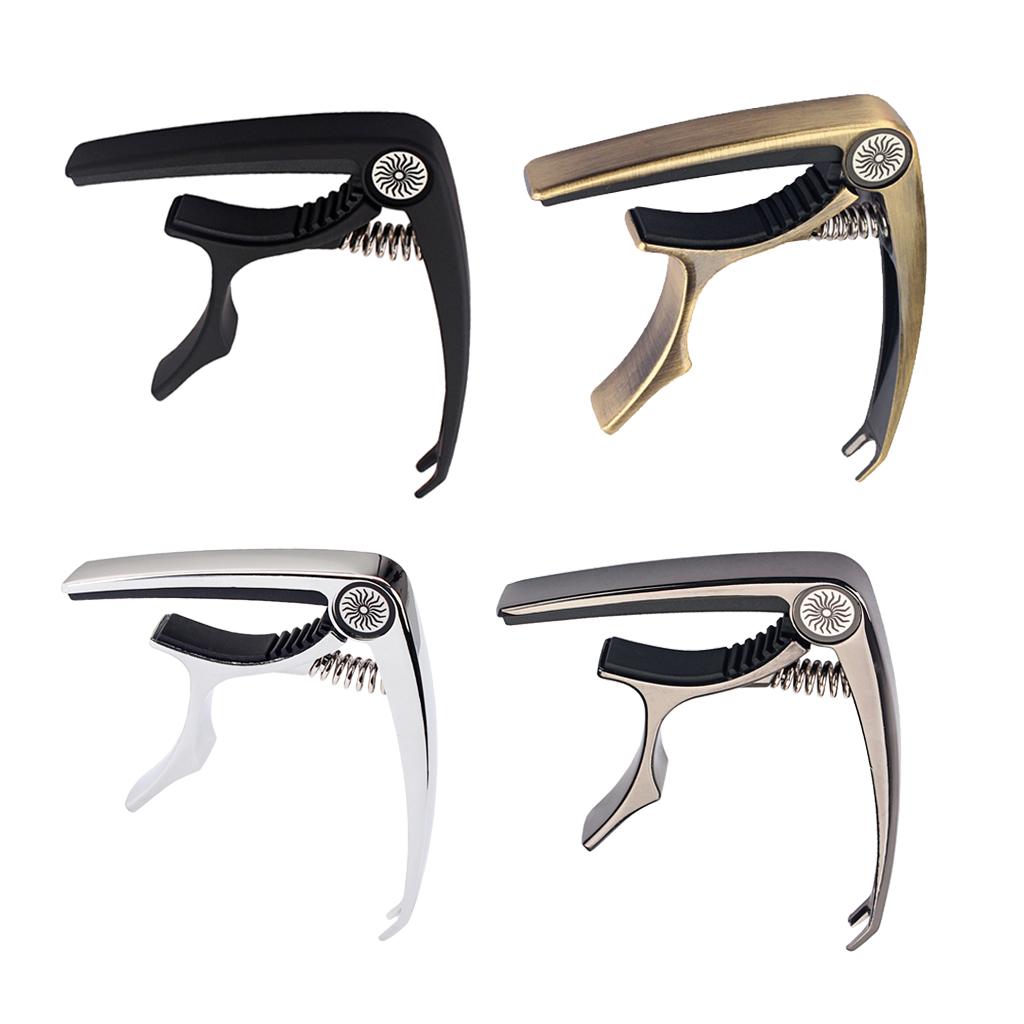 Zinc Alloy Guitar Capo Quick Change Tune Clamp Musical Instrument Accessory for Acoustic Electric Guitar Bass Ukulele