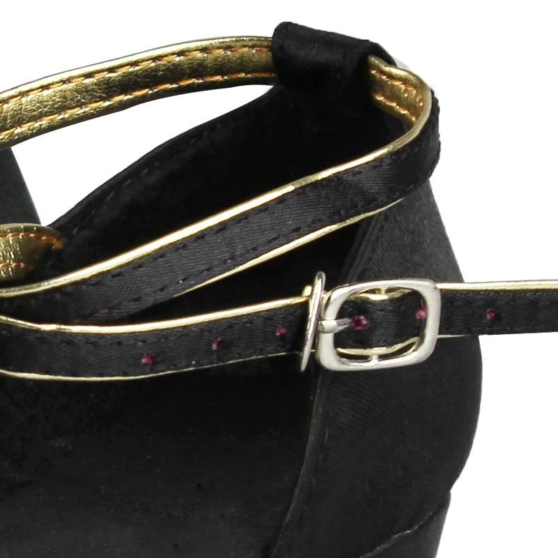 Zapatos Latinos de Satén para Niñas Tacón Bajo Zapatos de Baile de Salón Zapatos de Tango Salsa para Adultos para Práctica Zapatos de Baile Latino para Niños Pequeños Actuación