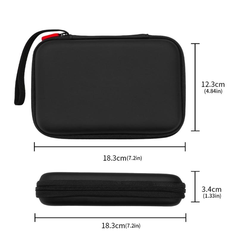 Storage Case Organizers with Pocket for RG Double Screen Game Console Storage Bag Shockproof Travel Pouch Carrying Case