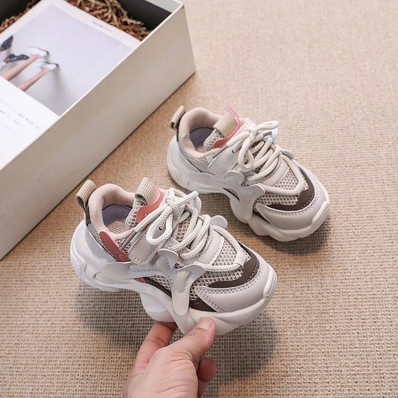 Children's Breathable Sports Shoes Boys' Dad Shoes Girls' Mesh Shoes Lightweight Casual Shoes