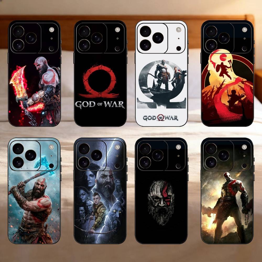 G-God Of Game W-War Phone Case For iPhone 17,16,15,14,13,12,11 Plus,Pro,Max,Mini Silicone Black Soft Cover