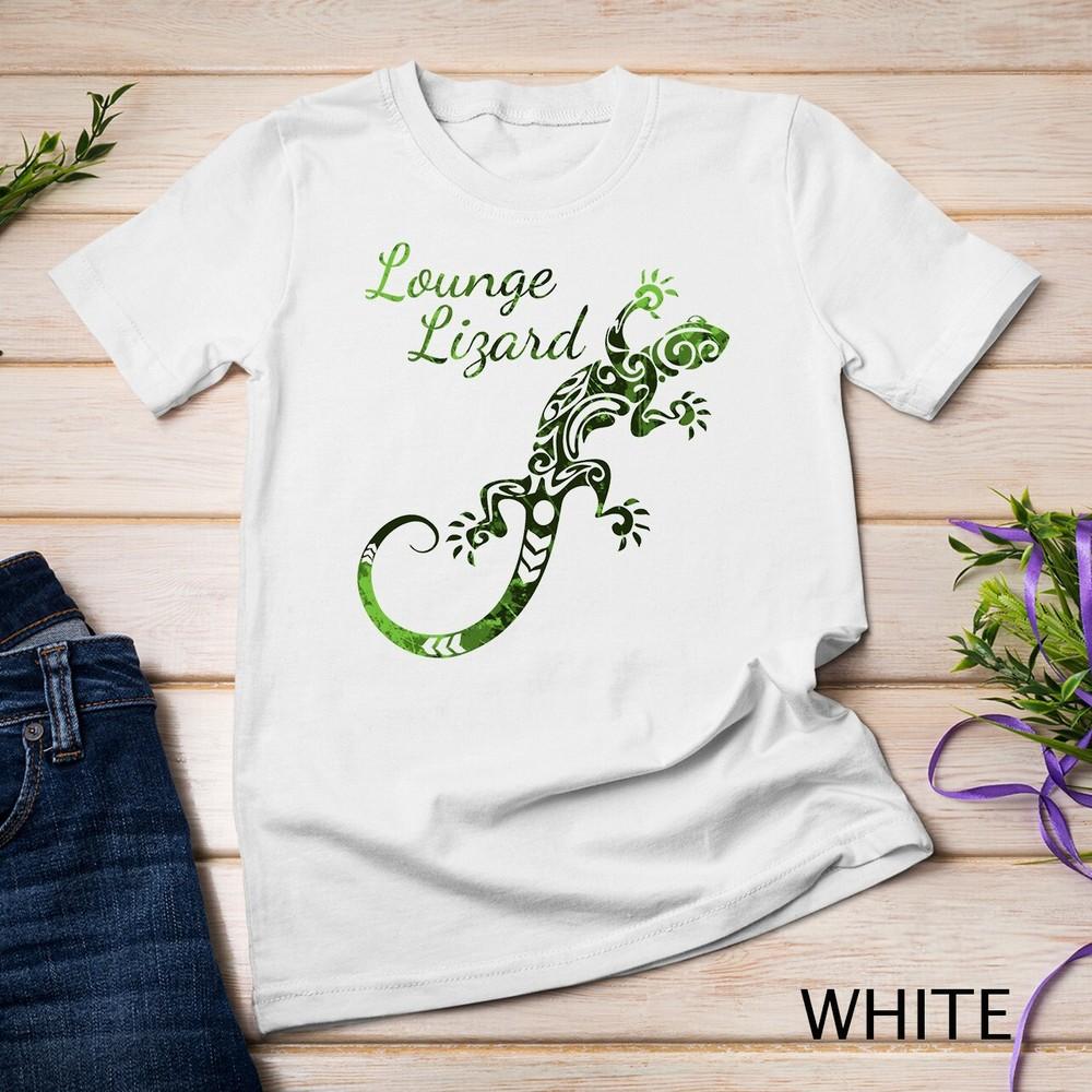 

Green Lounge Lizard T-Shirt Gecko Iguana Unisex T-shirt M