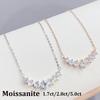1.7-5.0ct D Color Moissanite Woman Pendant Sier Necklace for Women Chains Party Bridal Fine Jewelry 925sterling Silver Necklace
