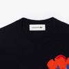 Lacoste Womens Flower Croc Crewneck Sweater Af7028 54n 166