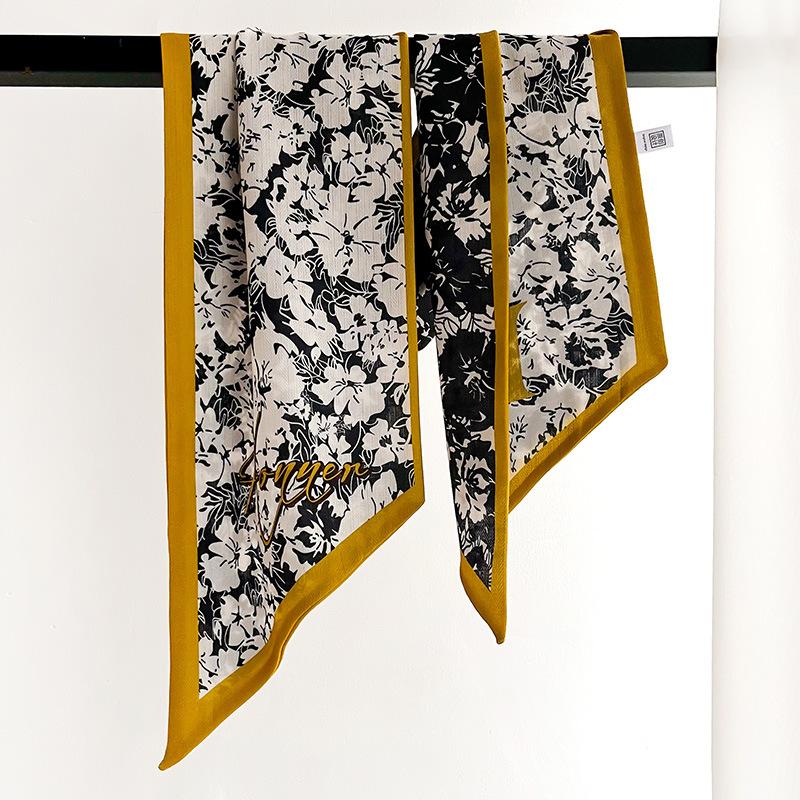 Korean New Long Strip Scarf Thin and High-end Feel Paired with Shirt Decorative Streamer Scarf Headband Ties Scarf