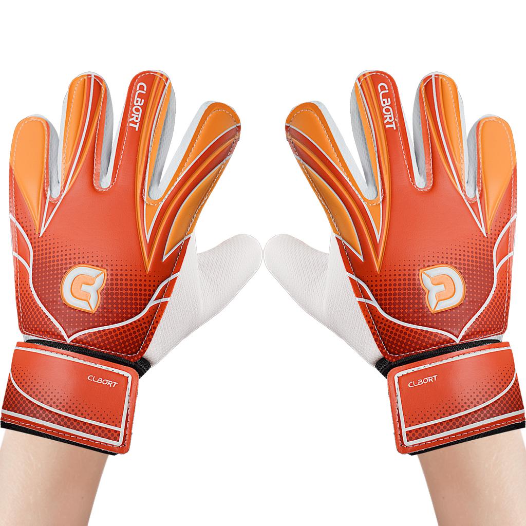 1 Pair Non-Slip Soccer Goalie Gloves with Double Wrist Protection