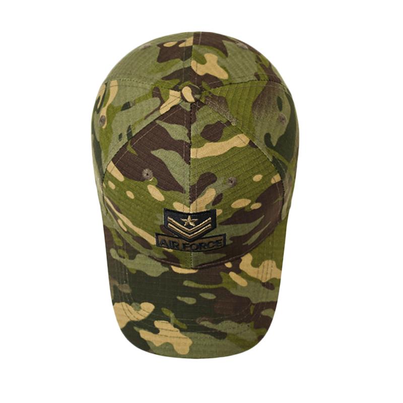 Camouflage Tactical Cap Men's Outdoor Air Force Camouflage Baseball Cap Sunshade Sunscreen Adjustable Breathable Cap