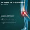 1pc Joelheira Profissional Com Estabilizadores Laterais de Almofada de Patela Joelheira de Compressão para Corredor Basquete Halterofilismo Academia