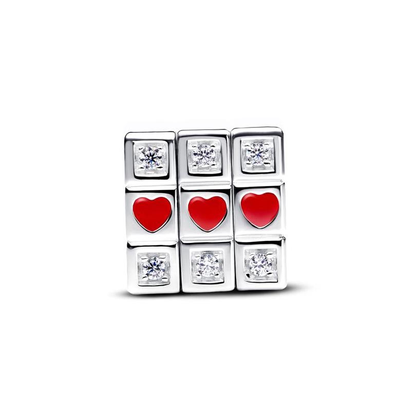 Fit Charms Original 3Mm Bracelets Necklace Womens Moveable Toy Cube Charm Copper Charms Beads Diy Fine Jewelry Gifts