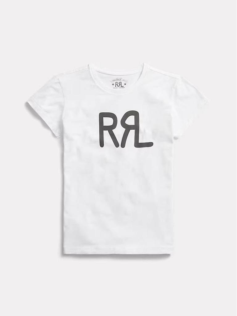 2026 Summer Women's Fashion Casual RL Print Round Neck Short Sleeve T-shirt