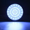 12V 46 LED Round Car Roof Light Lamp Chrome Carbon Look Interior Super Bright with ON/OFF Switch For Camper Van Caravan Boat RV