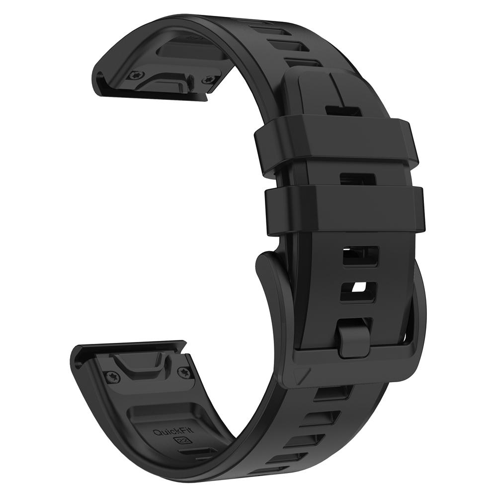 22 26mm Silicone Strap For Garmin Quatix 8/Tactix 8 7Pro/Fenix5 5x Puls 7 7x 6 6x 8 Pro 47mm 51mm/D2 Bravo Quick Fit Sports Band