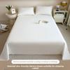 Thick Brushed Striped Bed Sheet Minimalist Solid Student Dormitory Single/Double 3Pcs Set