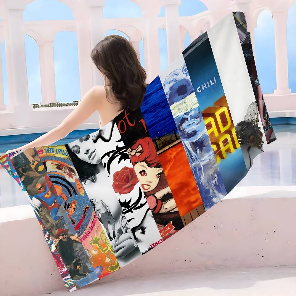 Classic Rock Band Red Hot Chili Peppers Microfiber Blanket Quick Drying Beach Towels Oversized Printing Super Pool Towel