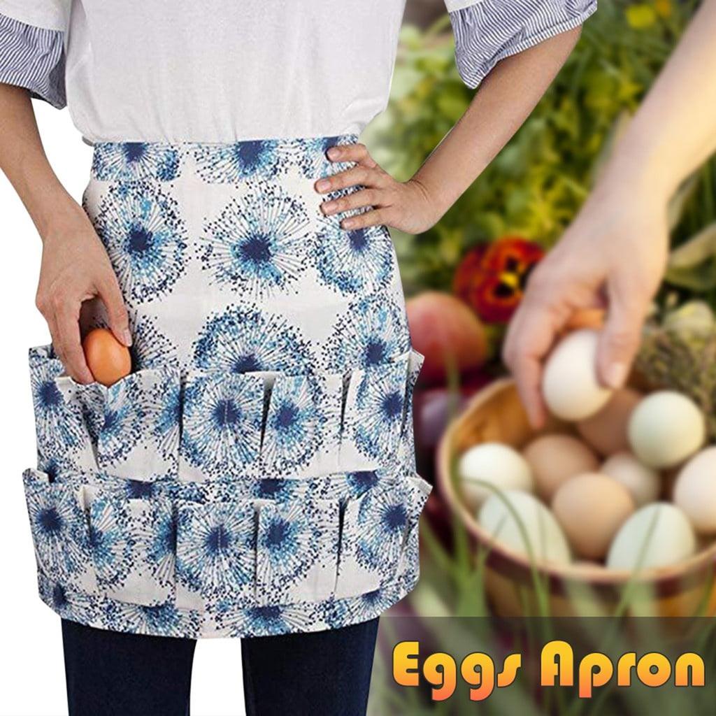 Egg Collecting Apron Pick Up Eggs Multi-pocket Apron