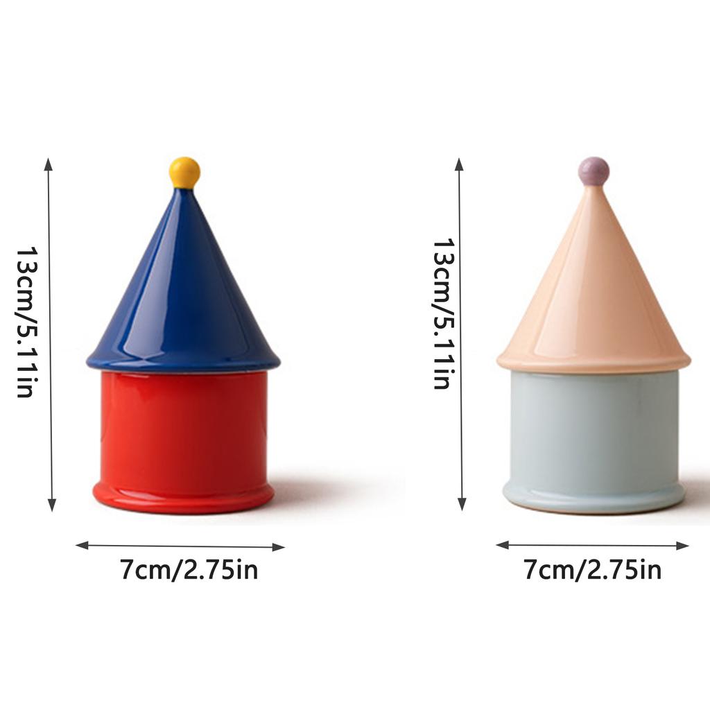 Ceramic Toothpick-Holder with Lid Multi-purpose Toothpicks Case Storage Organizer for Offices Clubs Bars KTV Cafes Hotels