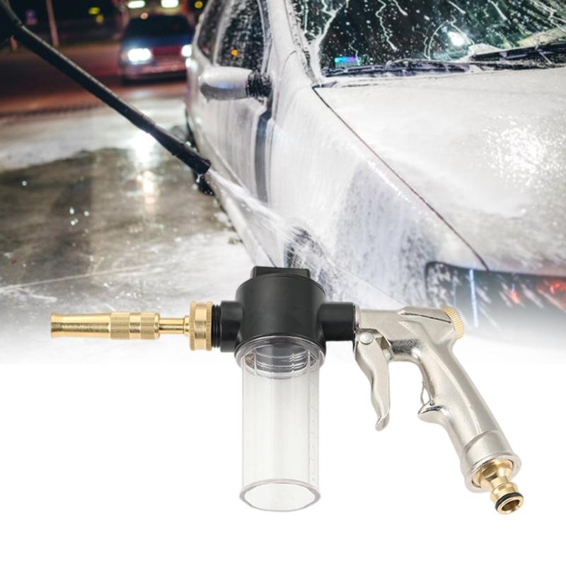 Multifunctional Foam Blaster Water Guns Adjustable Nozzle Plating Finish for Home Car Cleaning, with Rich Lathers Bottle