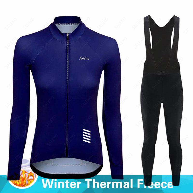 Cycling Suit Set with Plush Insulation for Winter 2026 Thermal Fleece Women Long Sleeve   Mountian Bicycle Clothes Wear Ropa Ciclismo Racing Bike Set