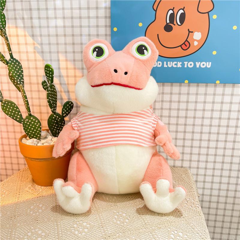 

Adorable Plush Frog Toy Soft And Cuddly Stuffed Animal For Kids And Girls 45cm рожевий