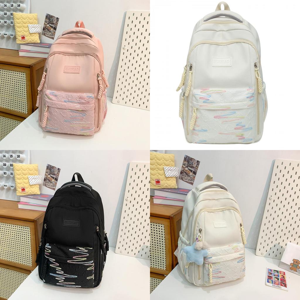 Small Cute Korean Style Backpack With Nylon For School Use