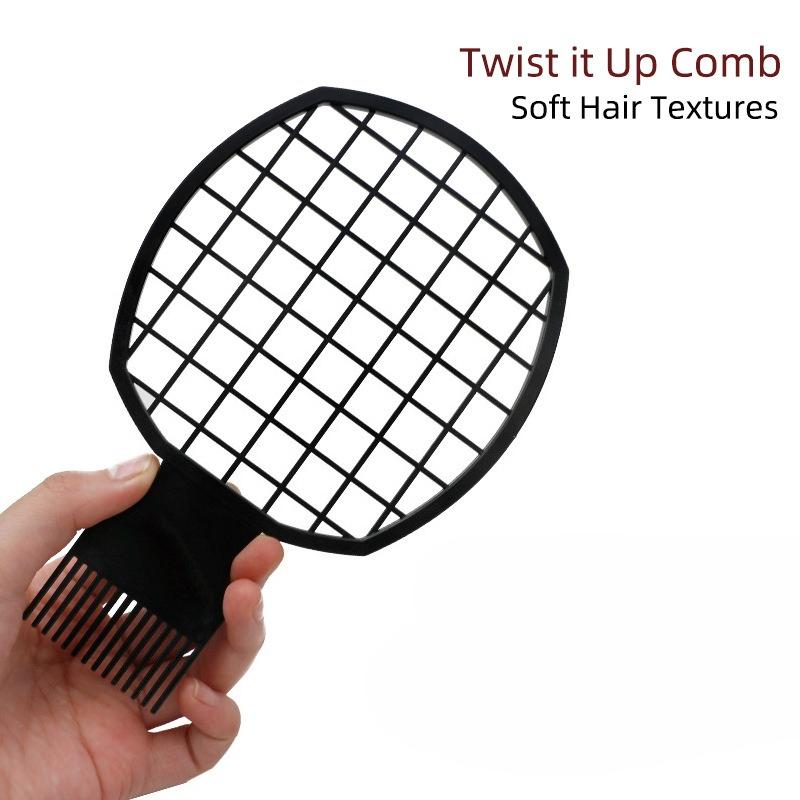 1Pc Curling Brush for Dreadlocks Hip Hop Hair Styling Perm Detangling Smoothing Cleaning Comb Professional Multifunctional Tool