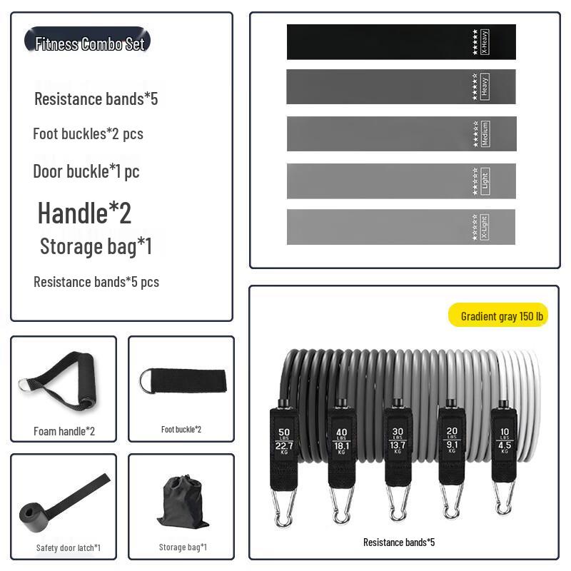 Longchan 11-Piece Resistance Band Set