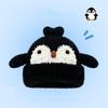 Süßer kleiner Pinguin Plüsch Strickmütze Kinder Herbst und Winter Neu Verdickt Warm Vielseitig Ohrenschützer Pullover Mütze
