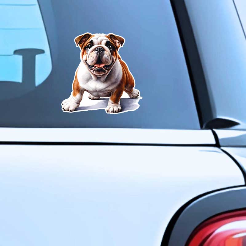 British Bulldog Car Sticker Vinyl Decal Waterproof Rear Window Motorcycle Camper Bumper Truck Laptop Decoration TM366